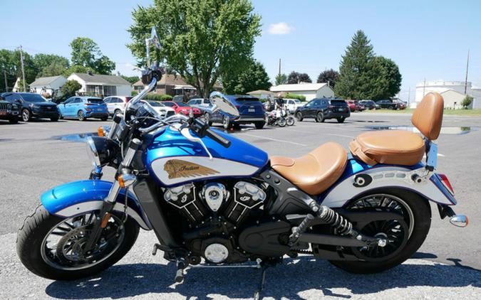 2017 Indian Scout ABS Brilliant Blue Over White And Red