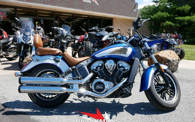 2017 Indian Scout ABS Brilliant Blue Over White And Red