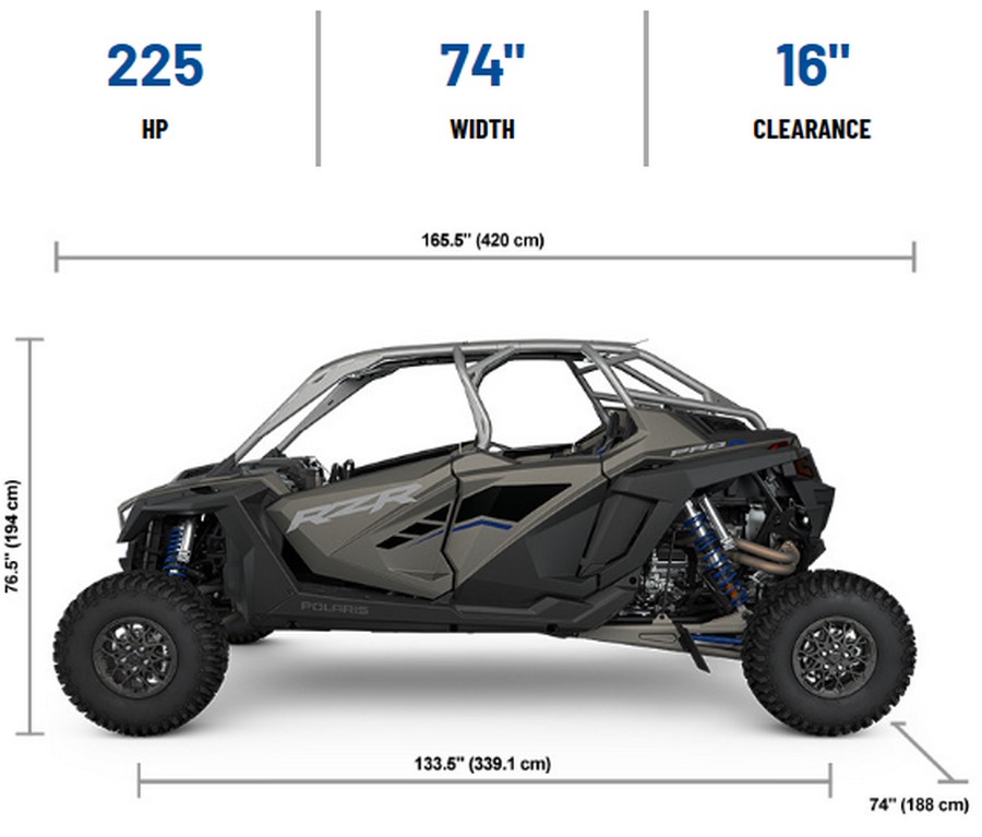 2024 Polaris Industries RZR PRO R 4 ULTIMATE MATTE HEAVY METAL