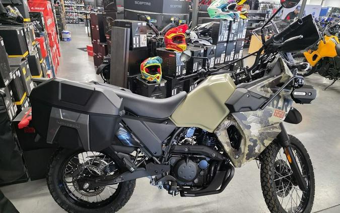 2026 Kawasaki KLR650 Adventure ABS Cypher Camo Beige