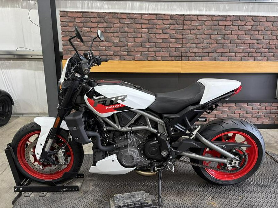 2023 Indian Motorcycle® FTR Sport White Lightning/Indy Red