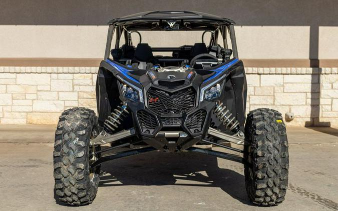 New 2024 CAN-AM MAVERICK X3 MAX X RS WITH SMARTSHOX TURBO RR DAZZLING BLUE AND CARBON BLACK