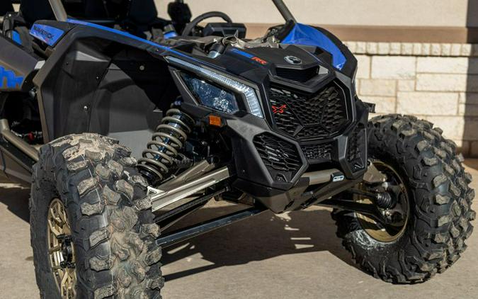 New 2024 CAN-AM MAVERICK X3 MAX X RS WITH SMARTSHOX TURBO RR DAZZLING BLUE AND CARBON BLACK