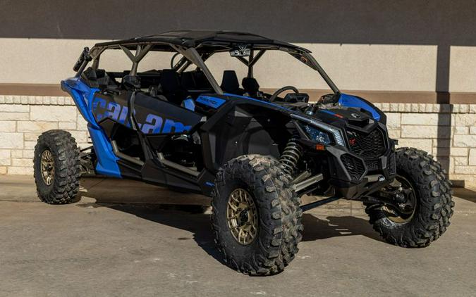 New 2024 CAN-AM MAVERICK X3 MAX X RS WITH SMARTSHOX TURBO RR DAZZLING BLUE AND CARBON BLACK