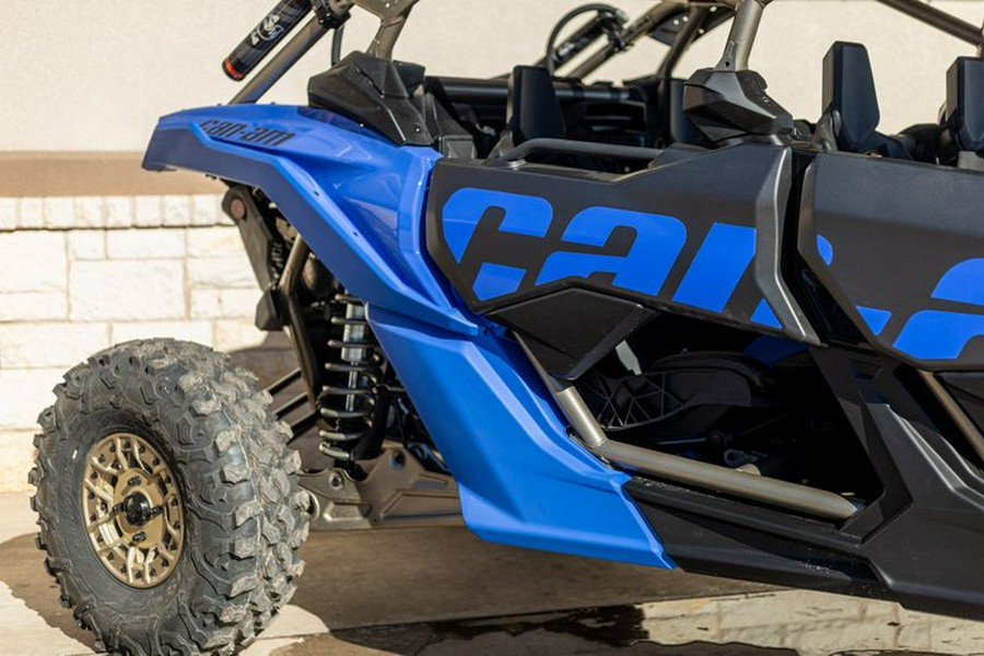 New 2024 CAN-AM MAVERICK X3 MAX X RS WITH SMARTSHOX TURBO RR DAZZLING BLUE AND CARBON BLACK