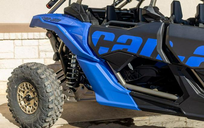 New 2024 CAN-AM MAVERICK X3 MAX X RS WITH SMARTSHOX TURBO RR DAZZLING BLUE AND CARBON BLACK