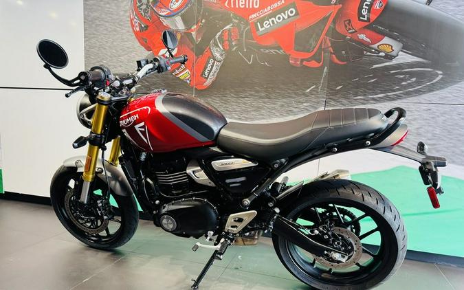 2025 Triumph Speed 400 Carnival Red / Storm Grey