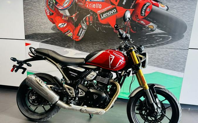 2025 Triumph Speed 400 Carnival Red / Storm Grey