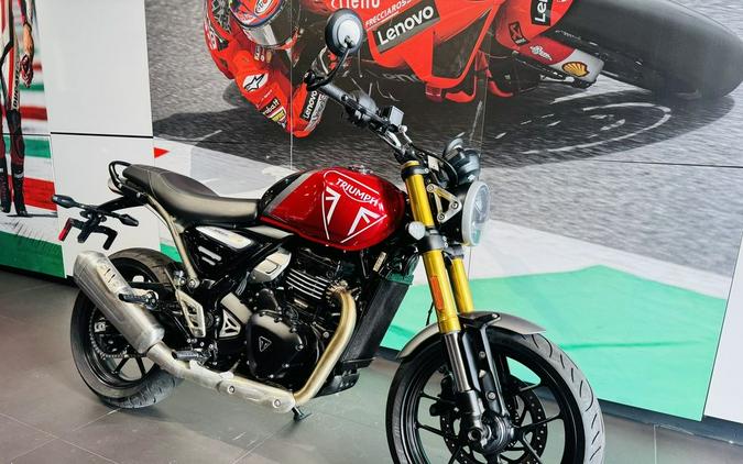2025 Triumph Speed 400 Carnival Red / Storm Grey