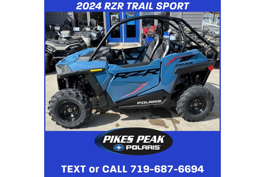 2024 Polaris Industries RZR TRAIL SPORT STORM BLUE