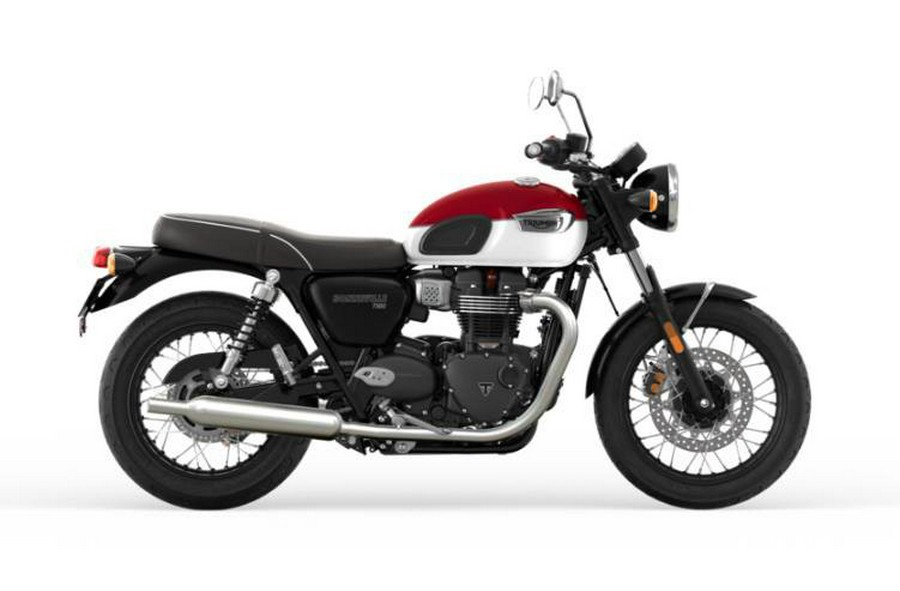 2024 Triumph Bonneville T100 Carnival Red/Fusion White