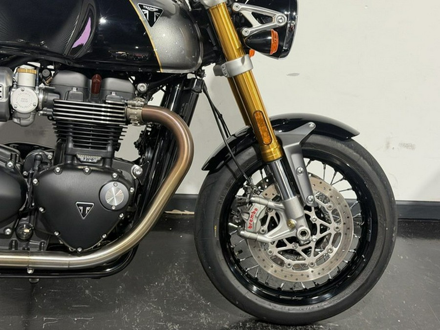 2024 Triumph Thruxton RS Jet Black Silver Ice