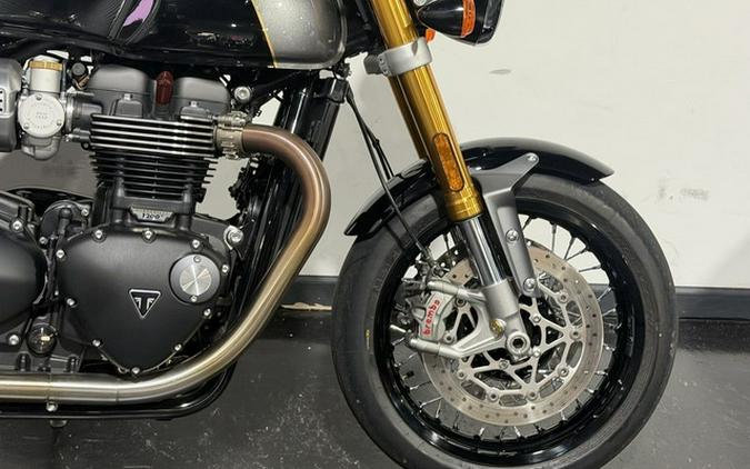 2024 Triumph Thruxton RS Jet Black Silver Ice