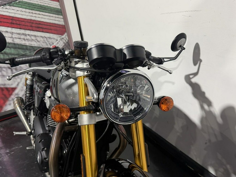 2024 Triumph Thruxton RS Jet Black Silver Ice