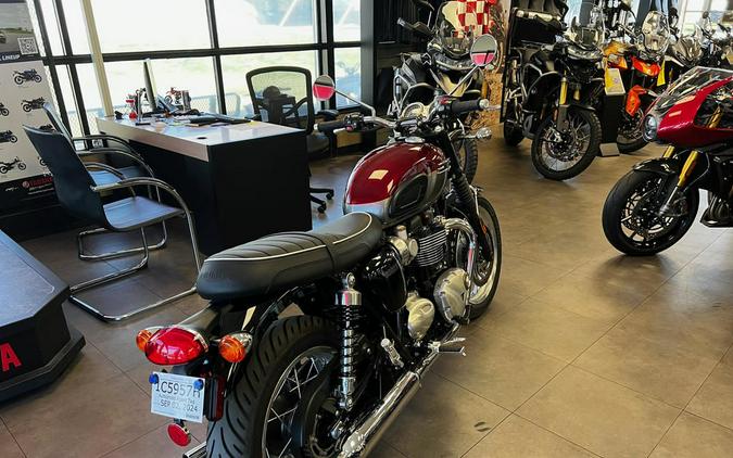 2024 Triumph Bonneville T120 Cordovan Red/Silver Ice