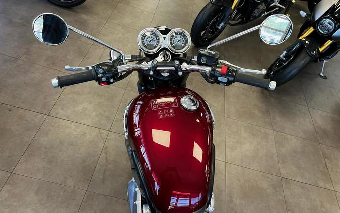 2024 Triumph Bonneville T120 Cordovan Red/Silver Ice