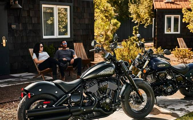 2025 Indian Motorcycle CHIEF BOBBER DARK HORSE, STORM GRAY, 49S Dark Horse®