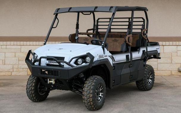 New 2024 KAWASAKI MULE PROFXT 1000 LE PLATINUM RANCH EDITION METALLIC STARDUST WHITE