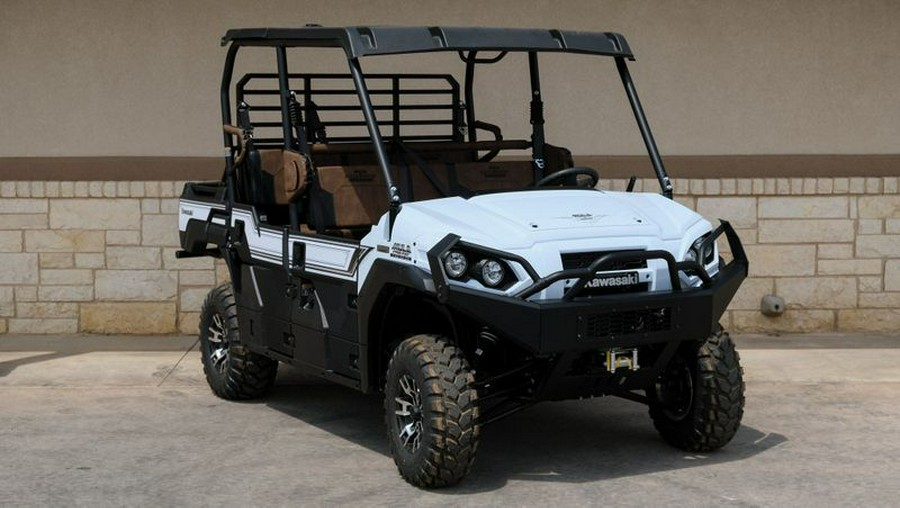 New 2024 KAWASAKI MULE PROFXT 1000 LE PLATINUM RANCH EDITION METALLIC STARDUST WHITE