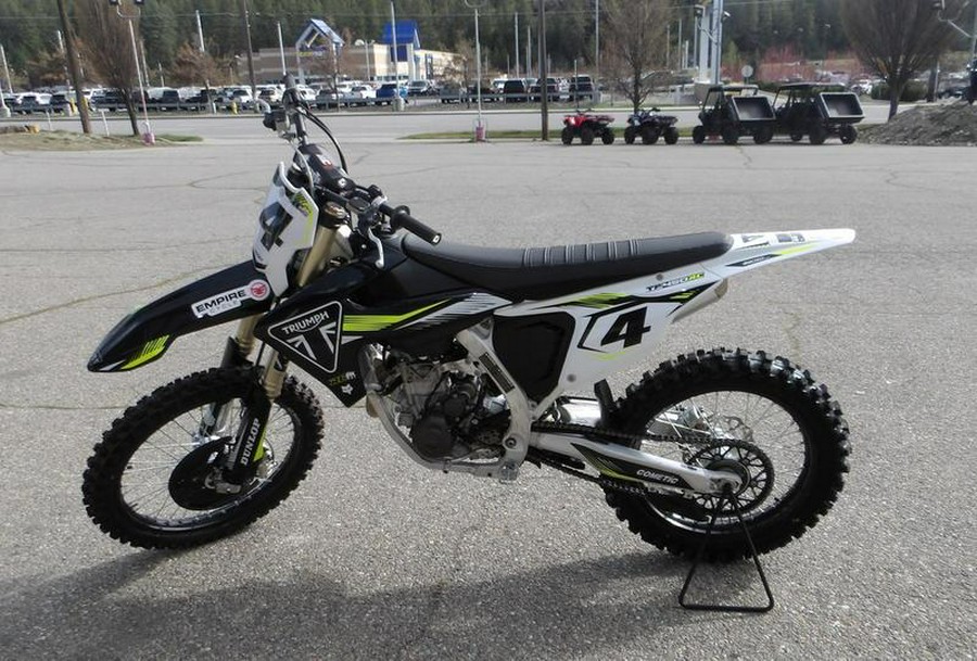 2025 Triumph TF 450-RC Edition Jet Black/Pure White