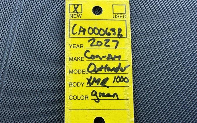2027 Can-Am Outlander X Mr 1000R Loft Green Satin