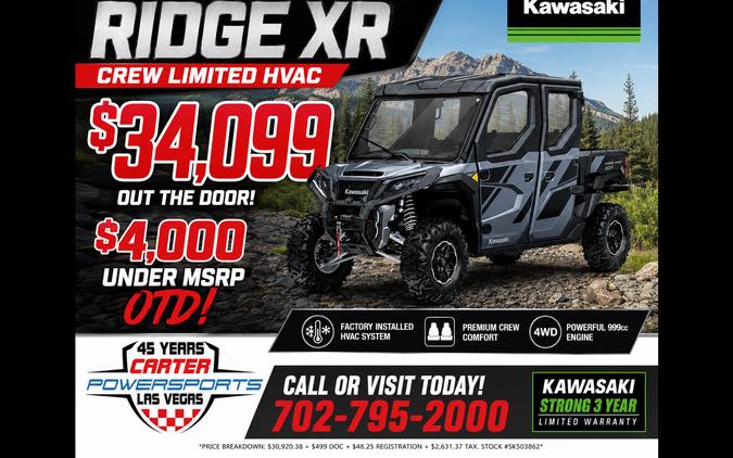 2025 RIDGE XR CREW LIMITED HVAC - Kawasaki