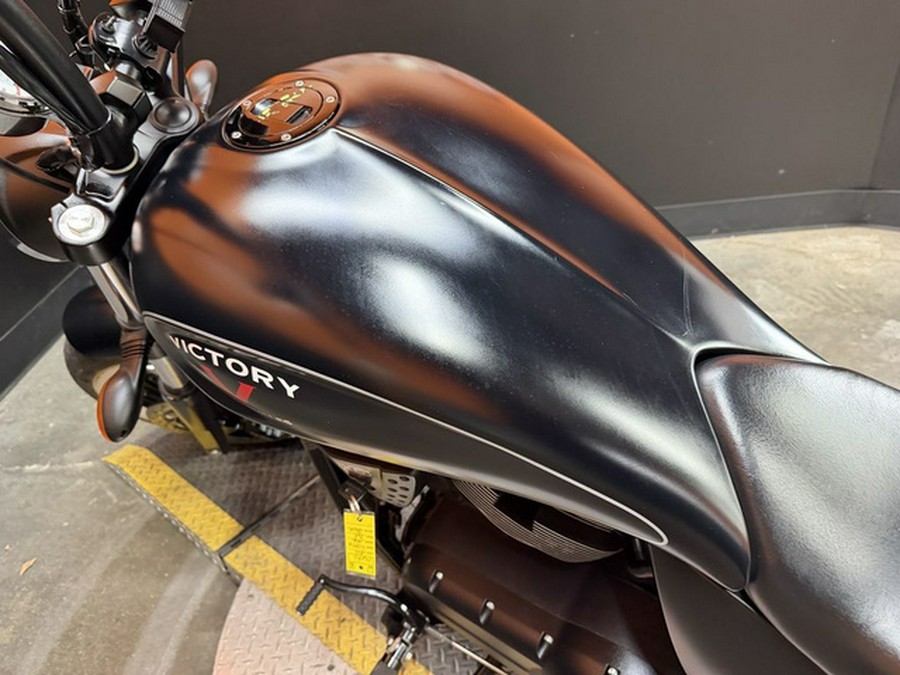 2015 Victory Motorcycles High-Ball Suede Black With Silver Pinstripes