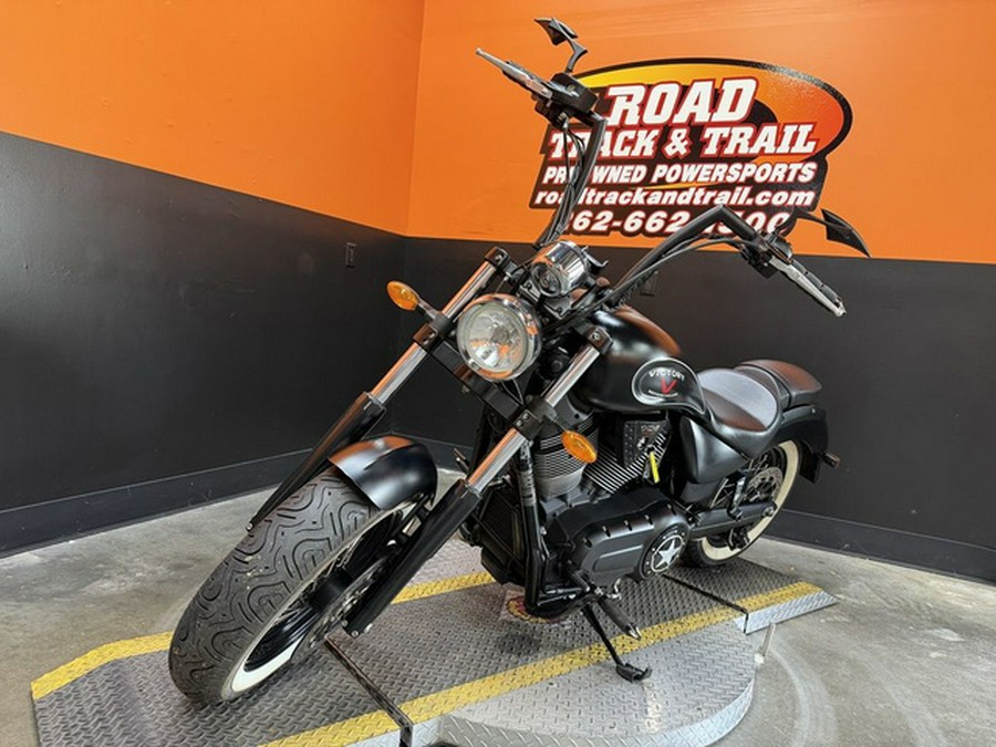 2015 Victory Motorcycles High-Ball Suede Black With Silver Pinstripes