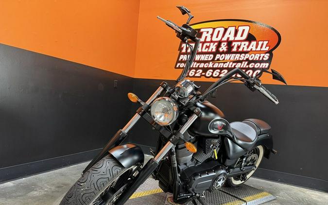 2015 Victory Motorcycles High-Ball Suede Black With Silver Pinstripes