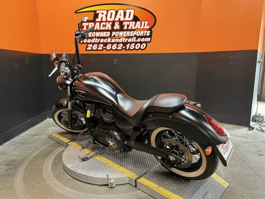 2015 Victory Motorcycles High-Ball Suede Black With Silver Pinstripes