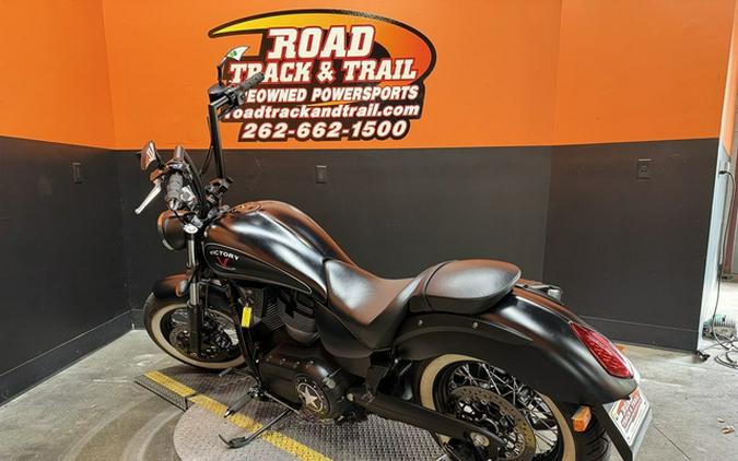 2015 Victory Motorcycles High-Ball Suede Black With Silver Pinstripes