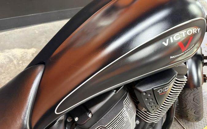 2015 Victory Motorcycles High-Ball Suede Black With Silver Pinstripes