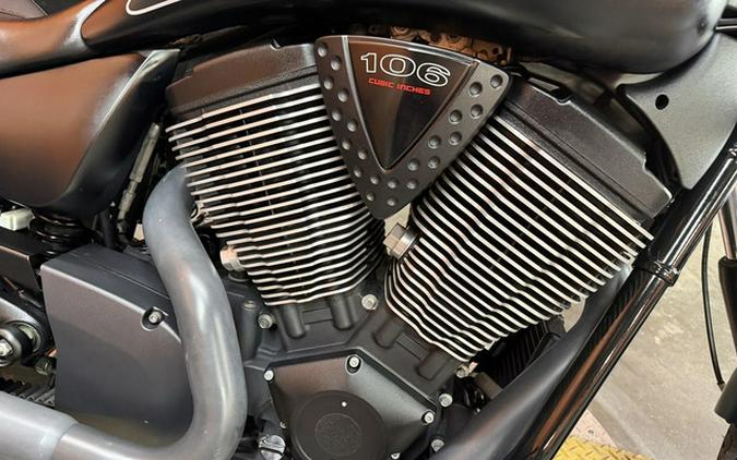 2015 Victory Motorcycles High-Ball Suede Black With Silver Pinstripes