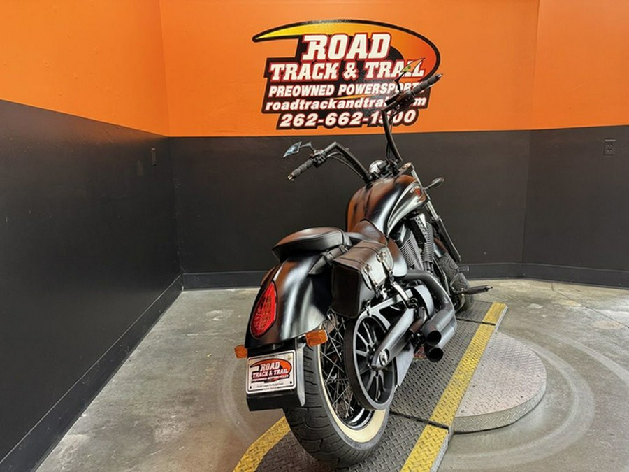 2015 Victory Motorcycles High-Ball Suede Black With Silver Pinstripes