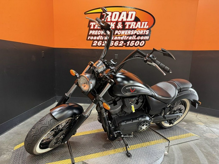 2015 Victory Motorcycles High-Ball Suede Black With Silver Pinstripes