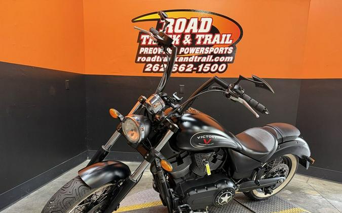2015 Victory Motorcycles High-Ball Suede Black With Silver Pinstripes