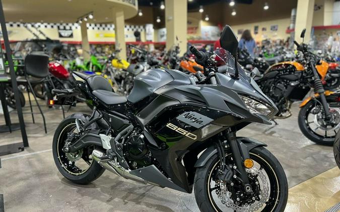 2024 Kawasaki Ninja 650 Metallic Matte Dark Gray/Metallic Spark Base