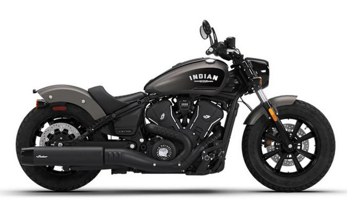 2026 Indian Scout Bobber Limited +Tech Heavy Metal Smoke