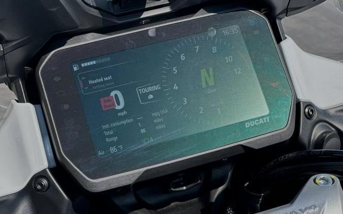 2024 Ducati Multistrada V4 S Travel & Radar Spoked Wheels Iceberg White