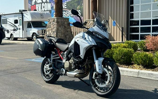 2024 Ducati Multistrada V4 S Travel & Radar Spoked Wheels Iceberg White