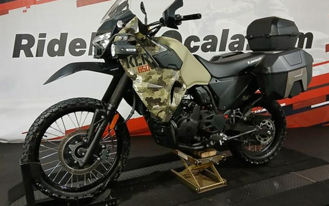 2025 Kawasaki KLR650 Adventure ABS Cypher Camo Beige