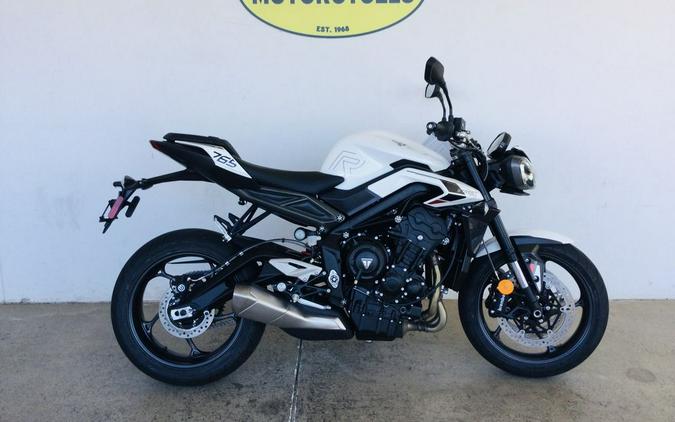 2024 Triumph Street Triple 765 R Crystal White