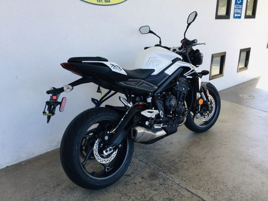 2024 Triumph Street Triple 765 R Crystal White