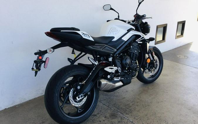 2024 Triumph Street Triple 765 R Crystal White