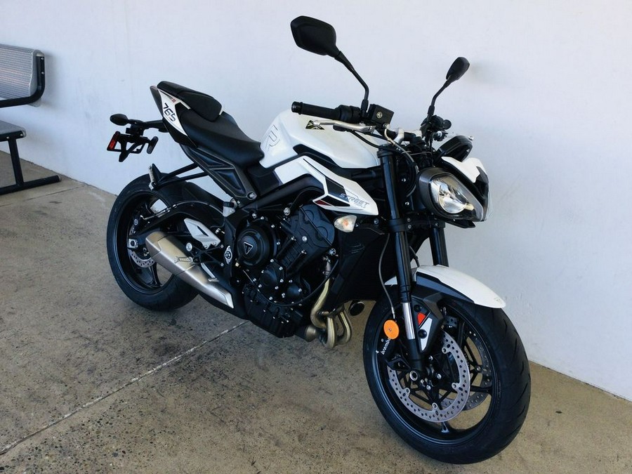 2024 Triumph Street Triple 765 R Crystal White