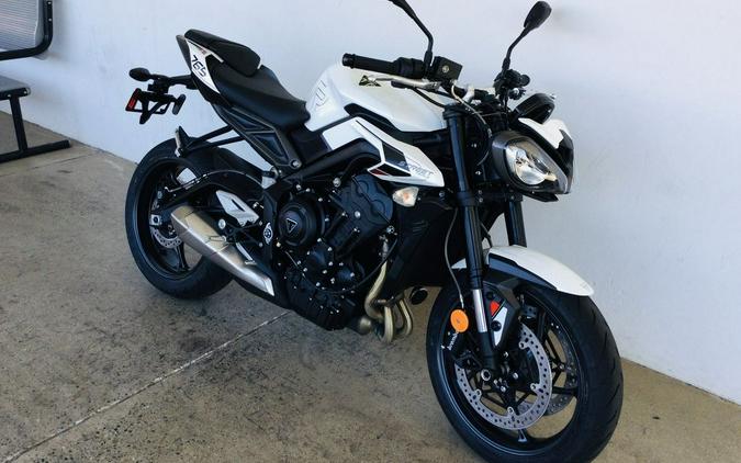 2024 Triumph Street Triple 765 R Crystal White