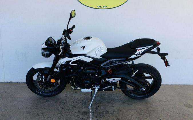 2024 Triumph Street Triple 765 R Crystal White