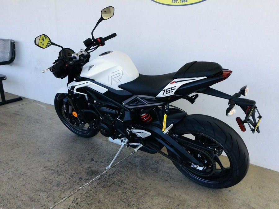 2024 Triumph Street Triple 765 R Crystal White