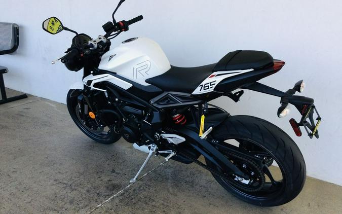 2024 Triumph Street Triple 765 R Crystal White