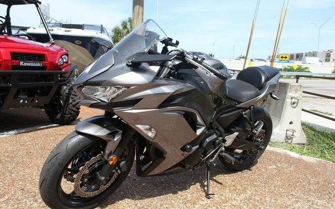 2021 Kawasaki Ninja 650 Metallic Graphite GrayMetallic Spark B